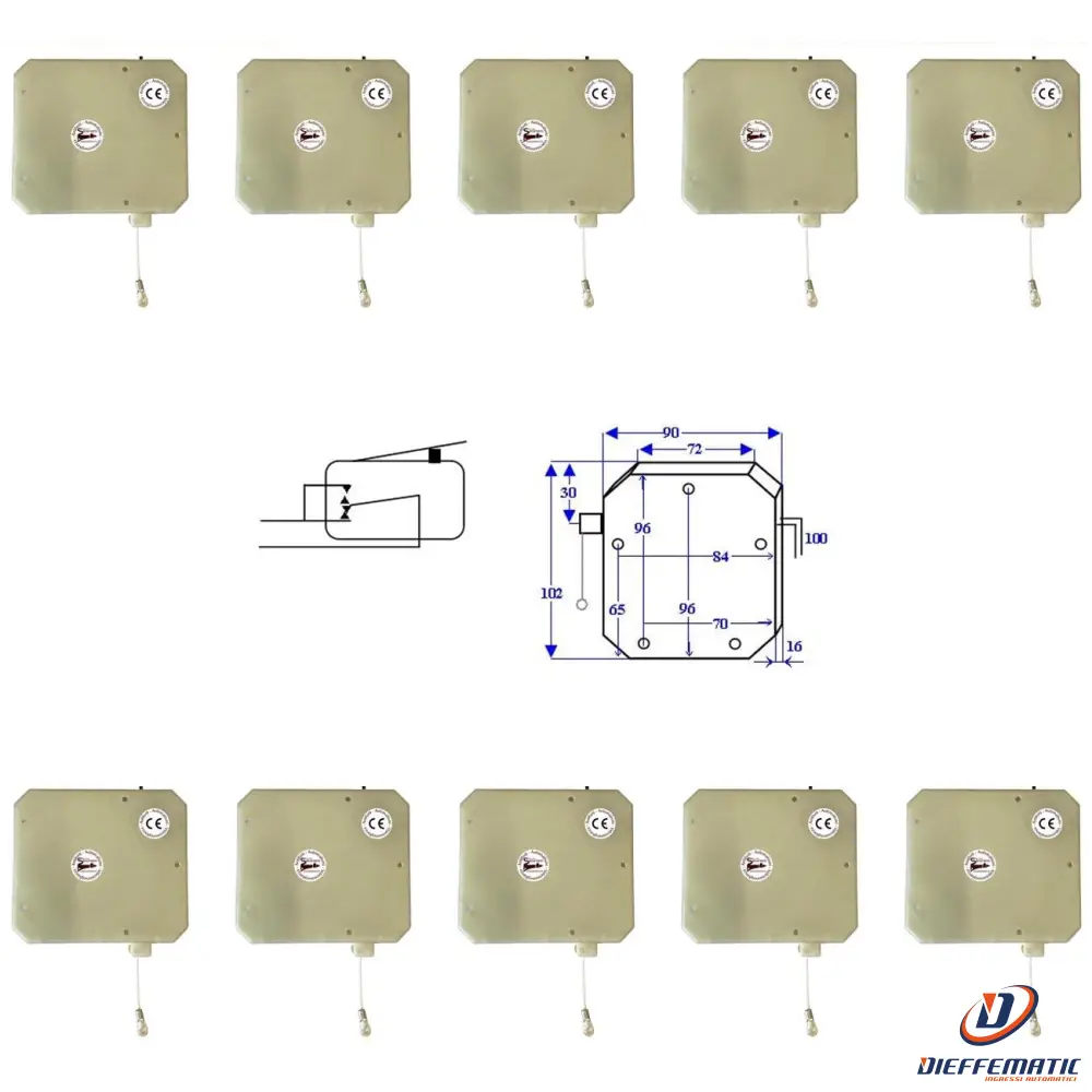 10 Roller O Sintap Contatto Cordino Serrande Tapparelle Securvera Ss-Salcdscste