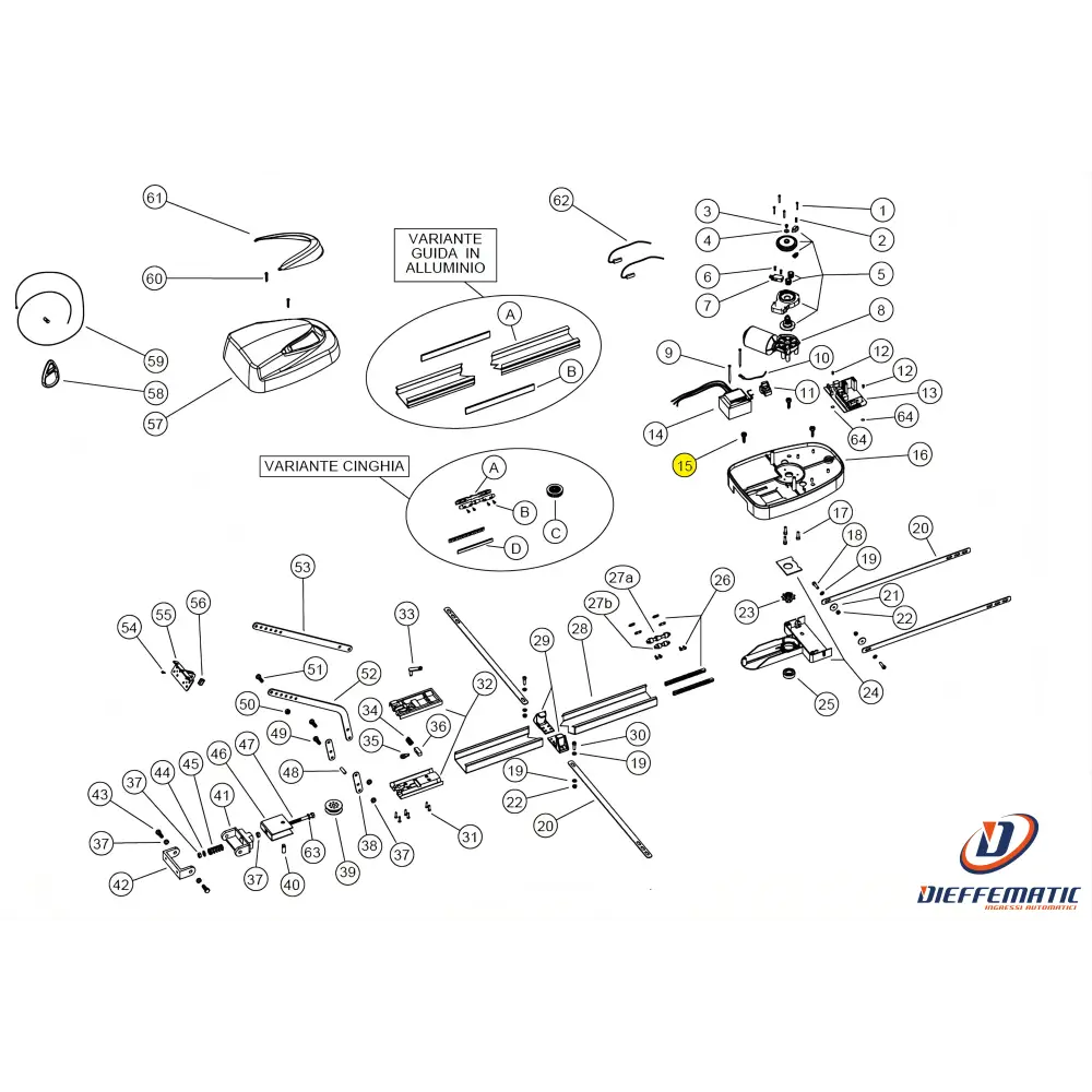 121035/1 Vite Autofilettante Tcei 6,3 X 25 Utile Uniko Ricambio