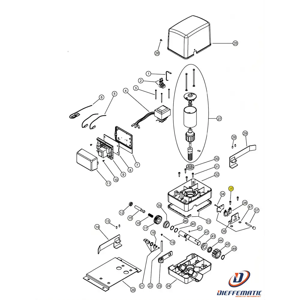 121035/4 Vite Autofilettante Tcei 4,8X19 Simply Kv6 24 Ricambio