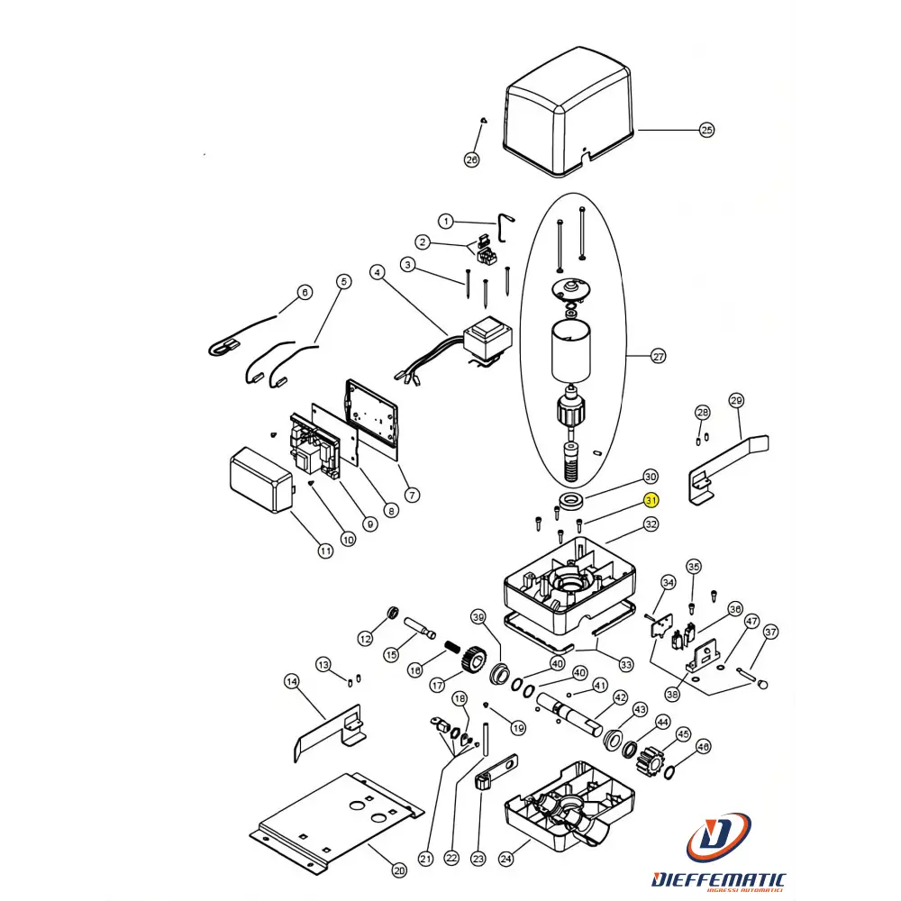 121035/6 Vite Autofilettante Tcei 4,8X25 Simply Kv6 24 Ricambio