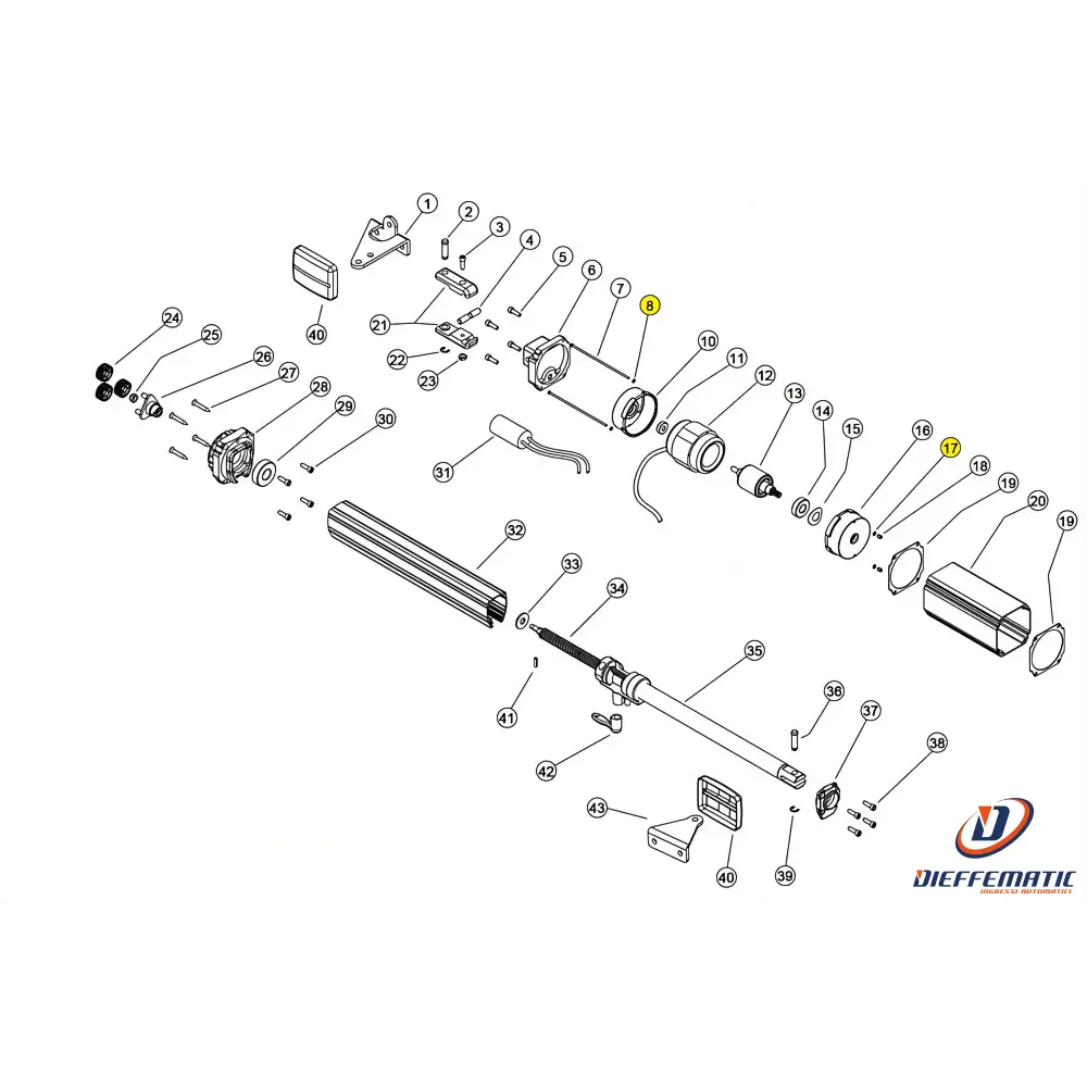 121072 Rondella M3 Linear 11 Vh 230V Ricambio