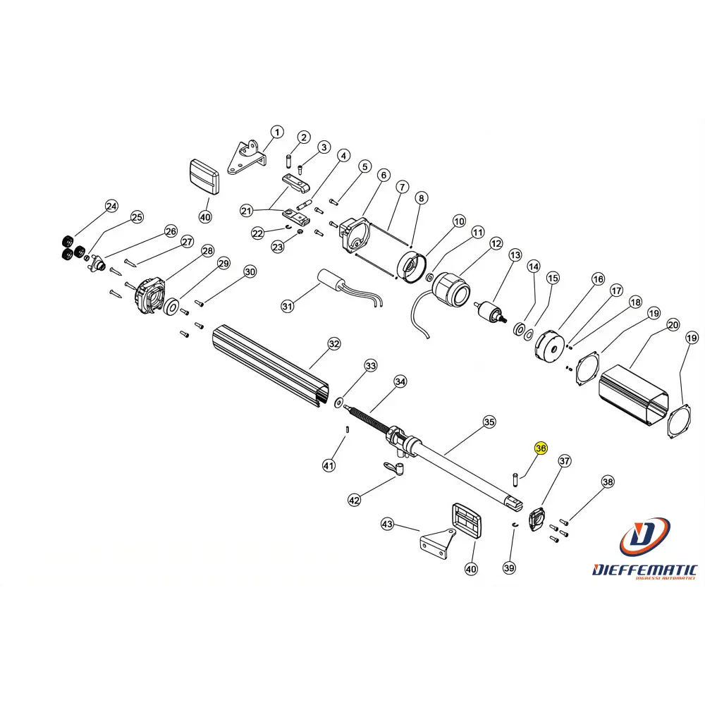 121089 Perno D12 Per Forcella Anteriore Linear 11 Vh 230V Ricambio
