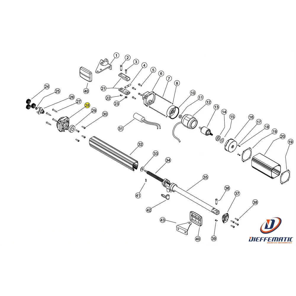 121331 Coperchio Epicicloidale Linear 11 Vh 230V Ricambio