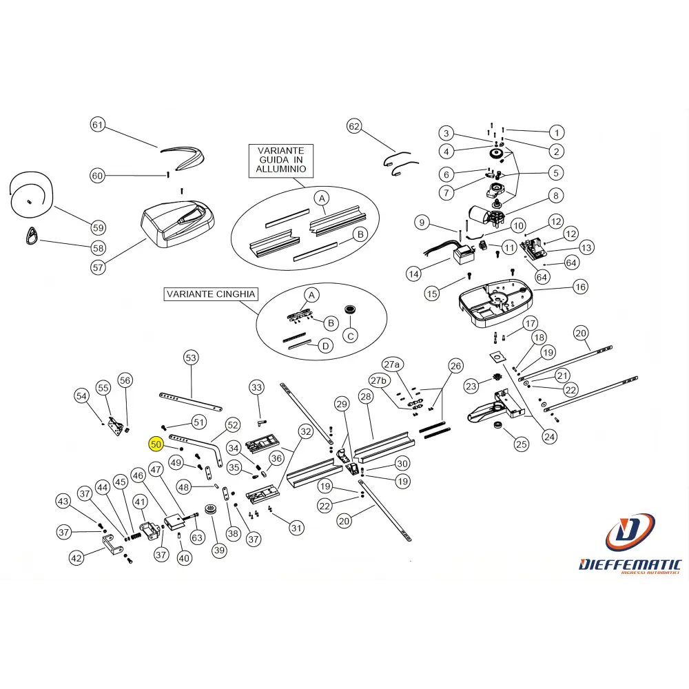 121387 Dado Autobloccante M8 Utile Uniko Ricambio