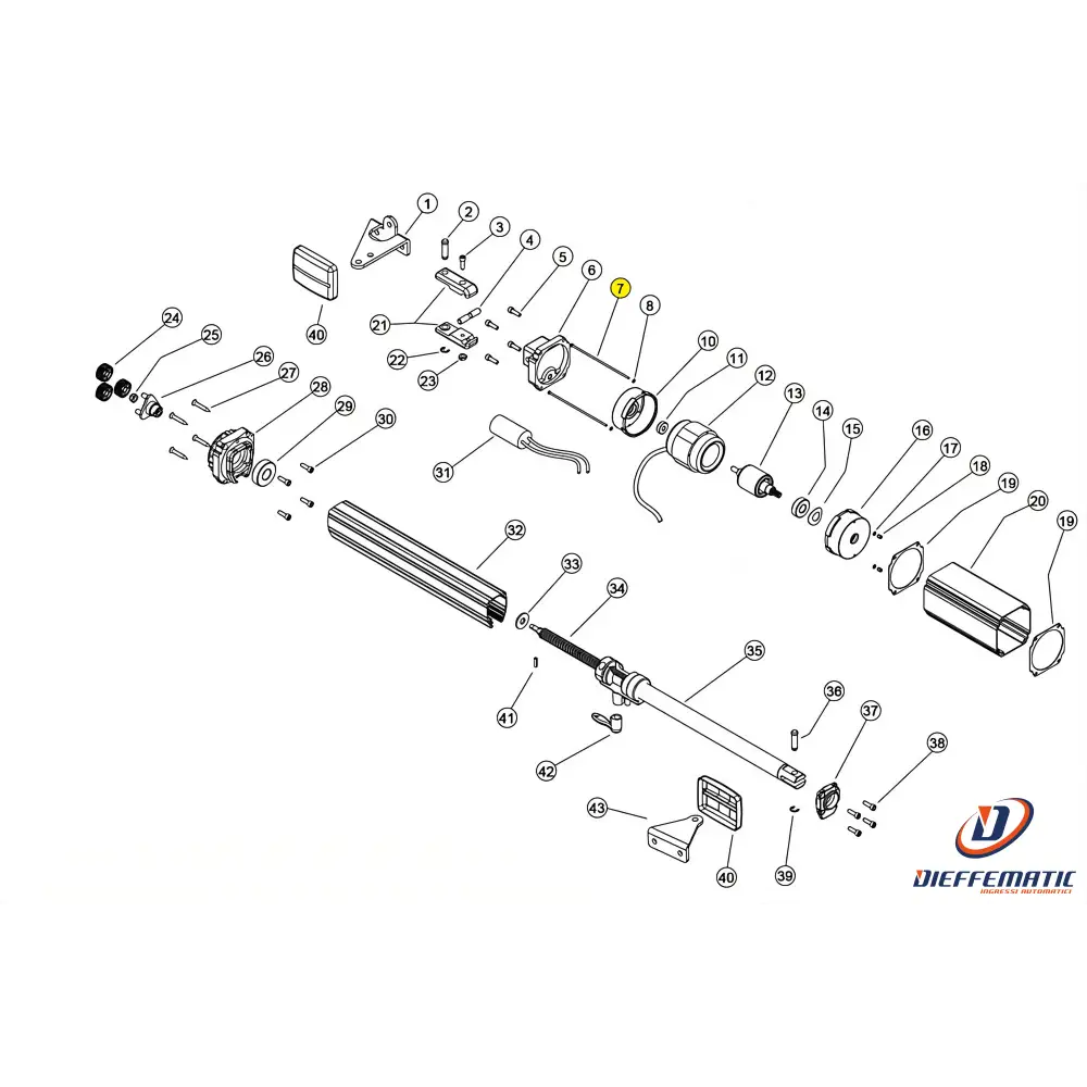 122000 Tirante M3X140 Linear 11 Vh 230V Ricambio