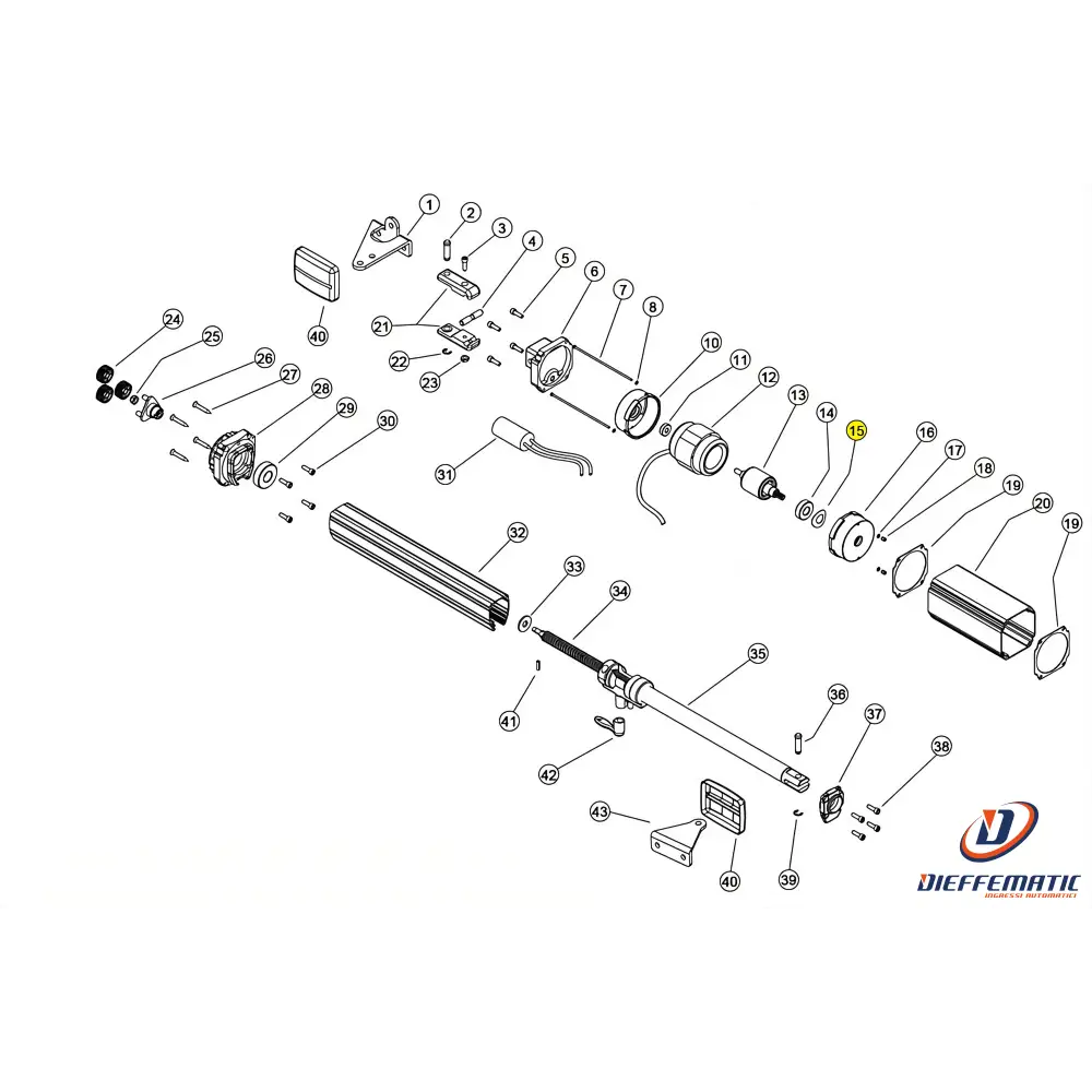140068 Anello 34,5X28X0,5 Compensazione Linear 11 Vh 230V Ricambio
