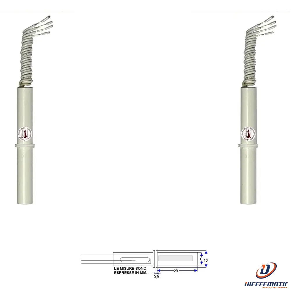 2 Contatti Magnetici Da Incasso Per Infissi Non Ferrosi Securvera St-415Cpdsmpe