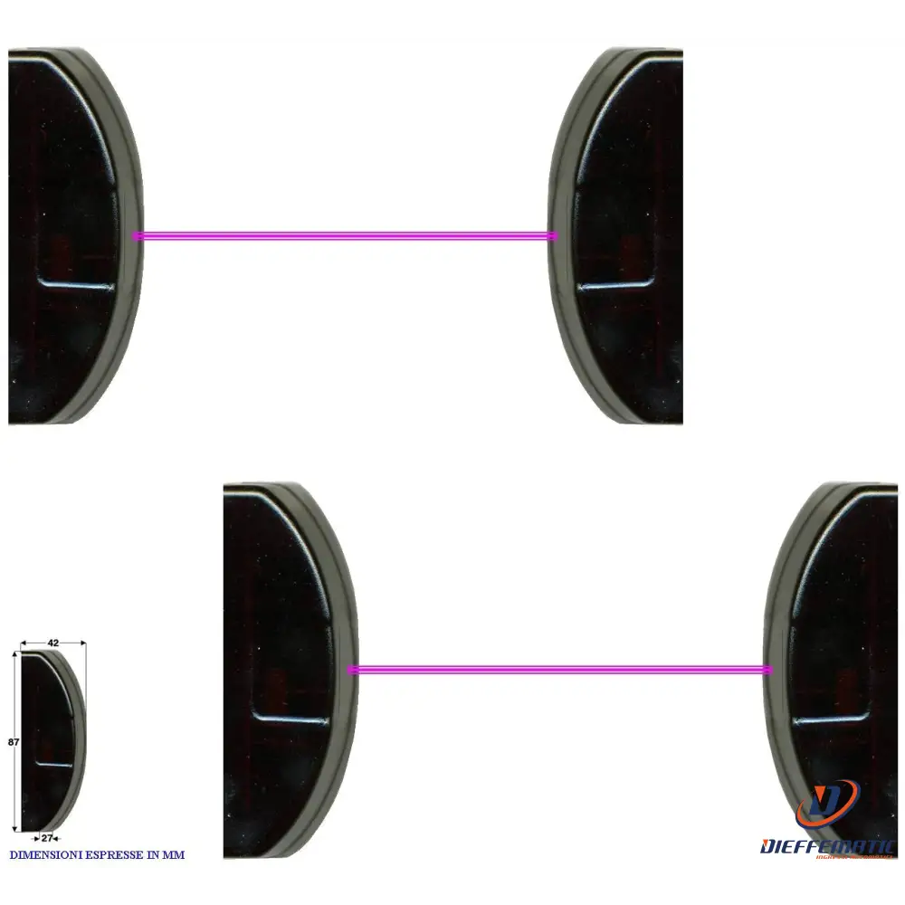 2 Coppie Fotocellule Sicurezza Portata 15 Mt 12/24 Vacdc Securvera Sv-Tecfu2Scfa