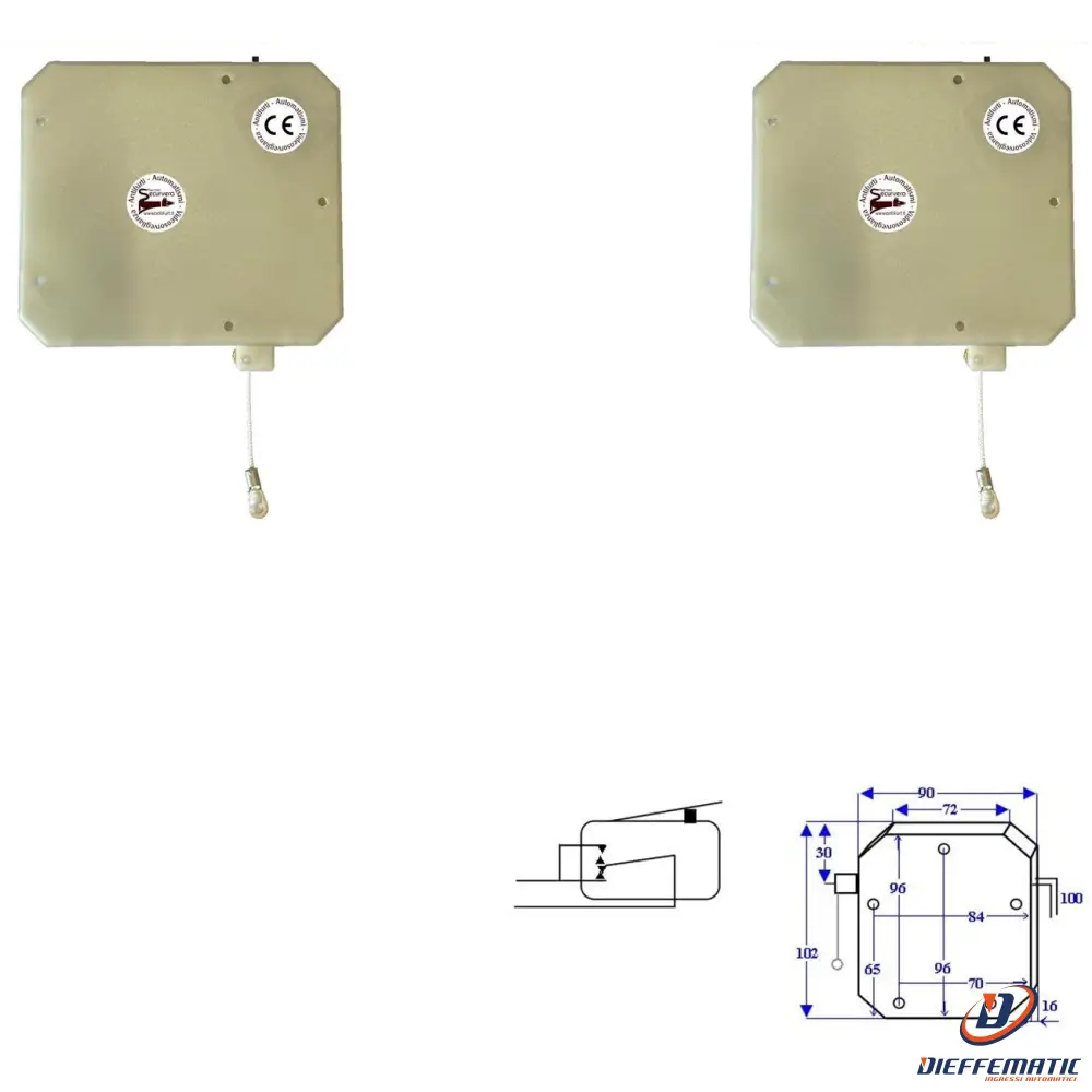 2 Roller O Sintap Contatto A Cordino Serrande Tapparelle Securvera Ss-Saldcscstc