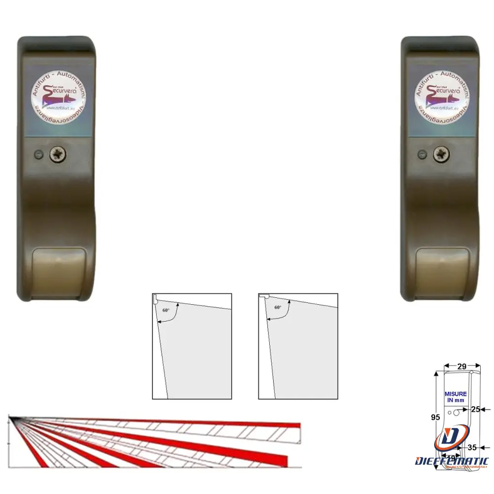 2 Sensori Infrarosso Tenda Da Esterno Protetto Persiana Securvera Sv-Slmrmedltb