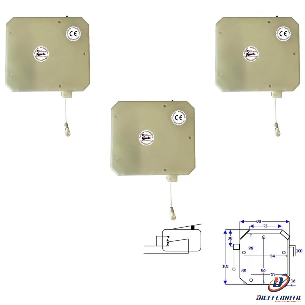 3 Roller O Sintap Contatto A Cordino Serrande Tapparelle Securvera Ss-Saltcscstc