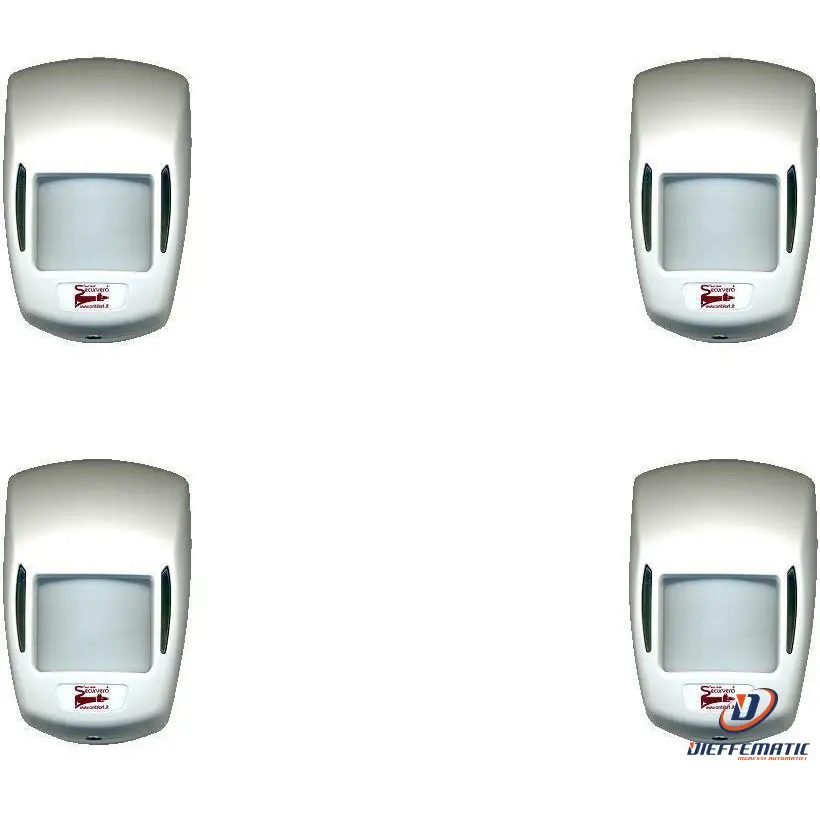 4 Sensori Doppia Tecnologia Grandangolo 15 Mt 12 V Securvera Sv-Dtmsmdt4Pa