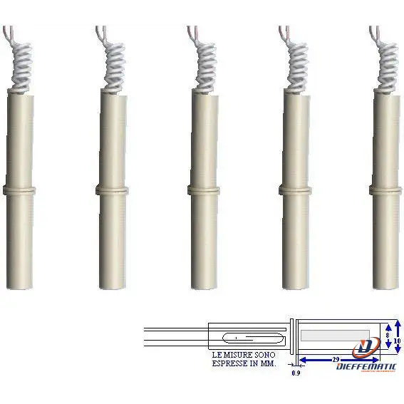 5 Contatti Magnetici Nc A Sigaretta Plastica Securvera Sv-Kmbeacb4Sc