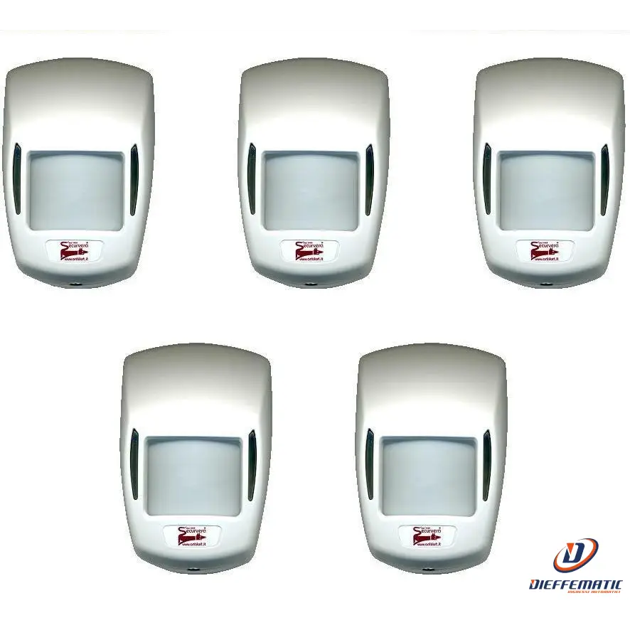 5 Doppia Tecnologia Grandangolo 15 Mt 12 V Securvera Sv-Dtmsmdt5Pc