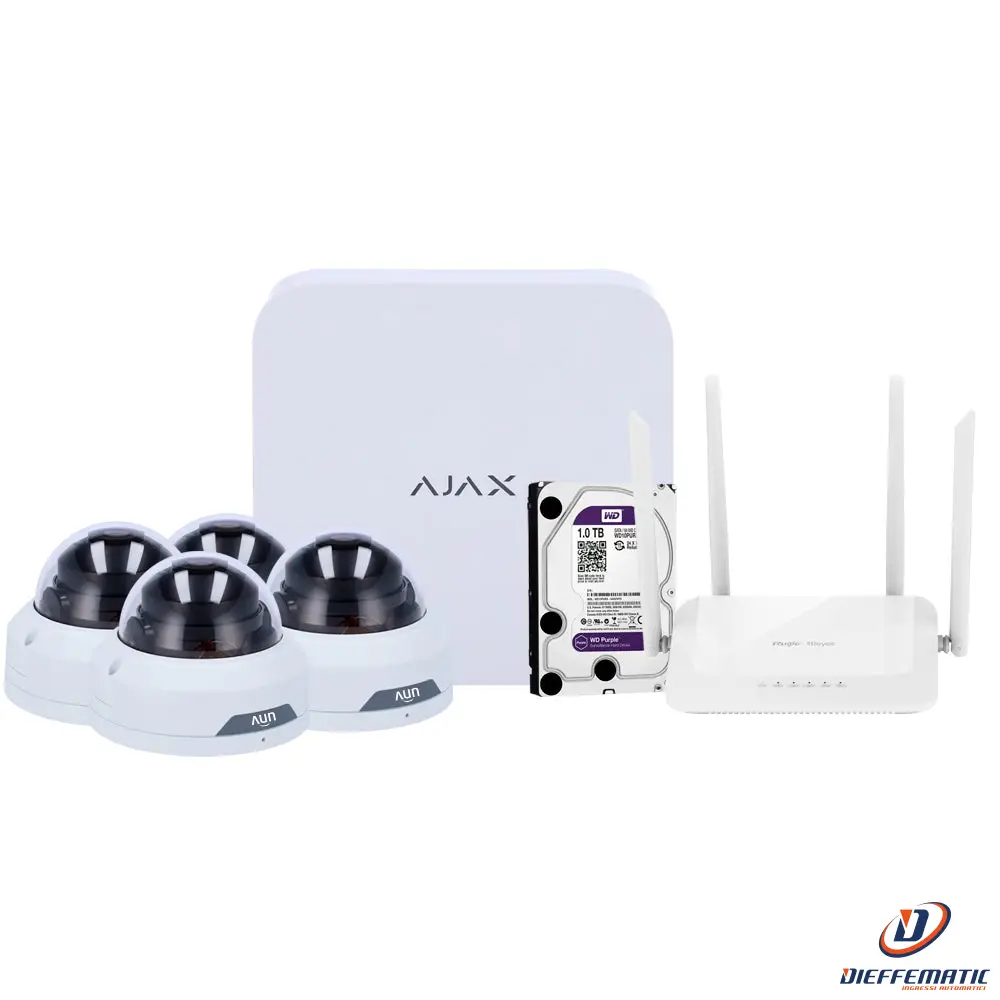 Aj-Nvrkit108T-2W Kit Di Videosorveglianza Ajax