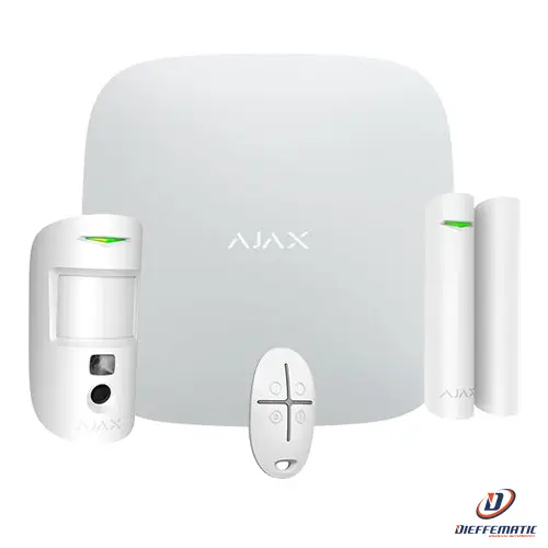 Ajax Aj-Starterkit-Cam-4G-W Kit Di Allarme Professionale