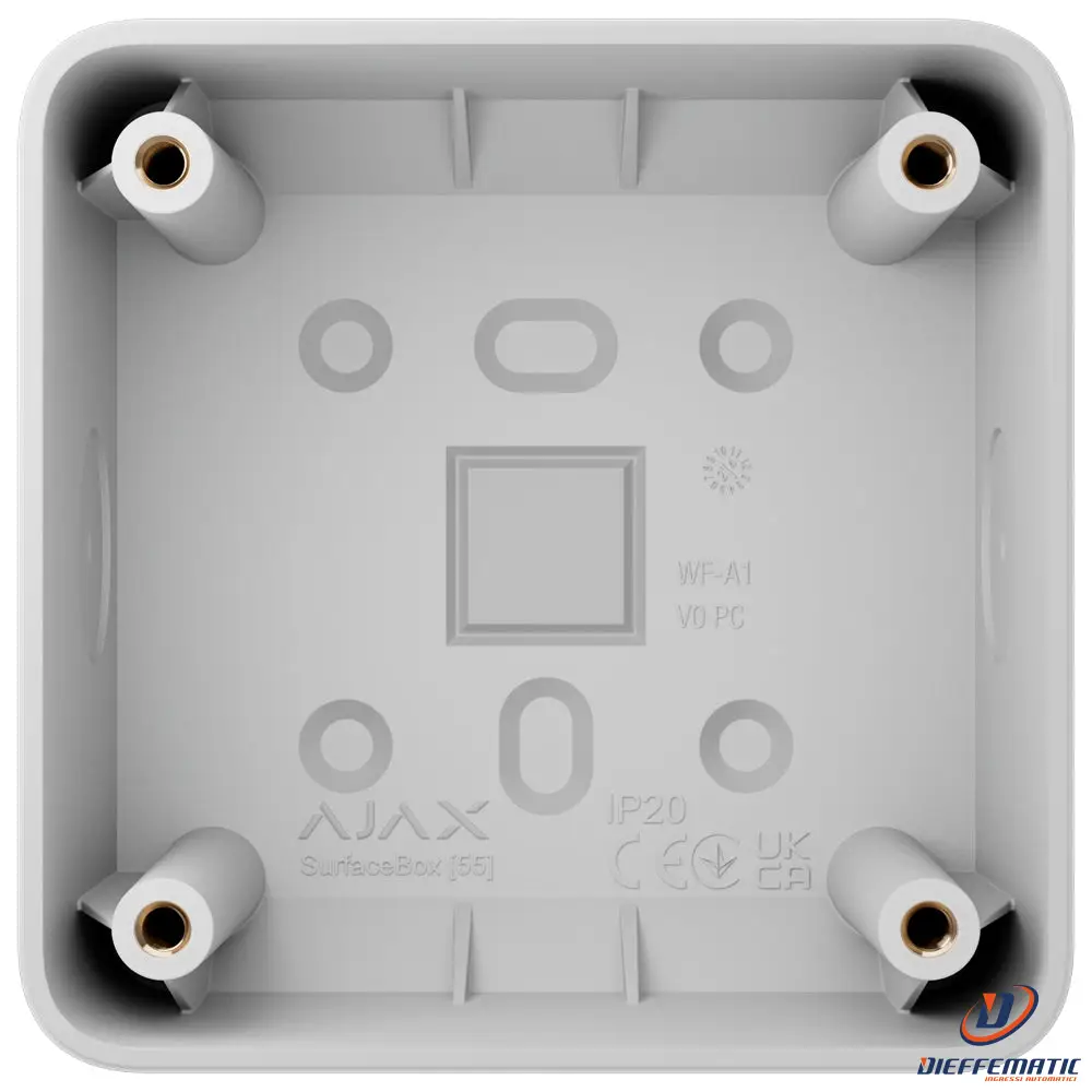 Ajax Aj-Surfacebox-W Scatola Di Montaggio Per Un Solo Dispositivo