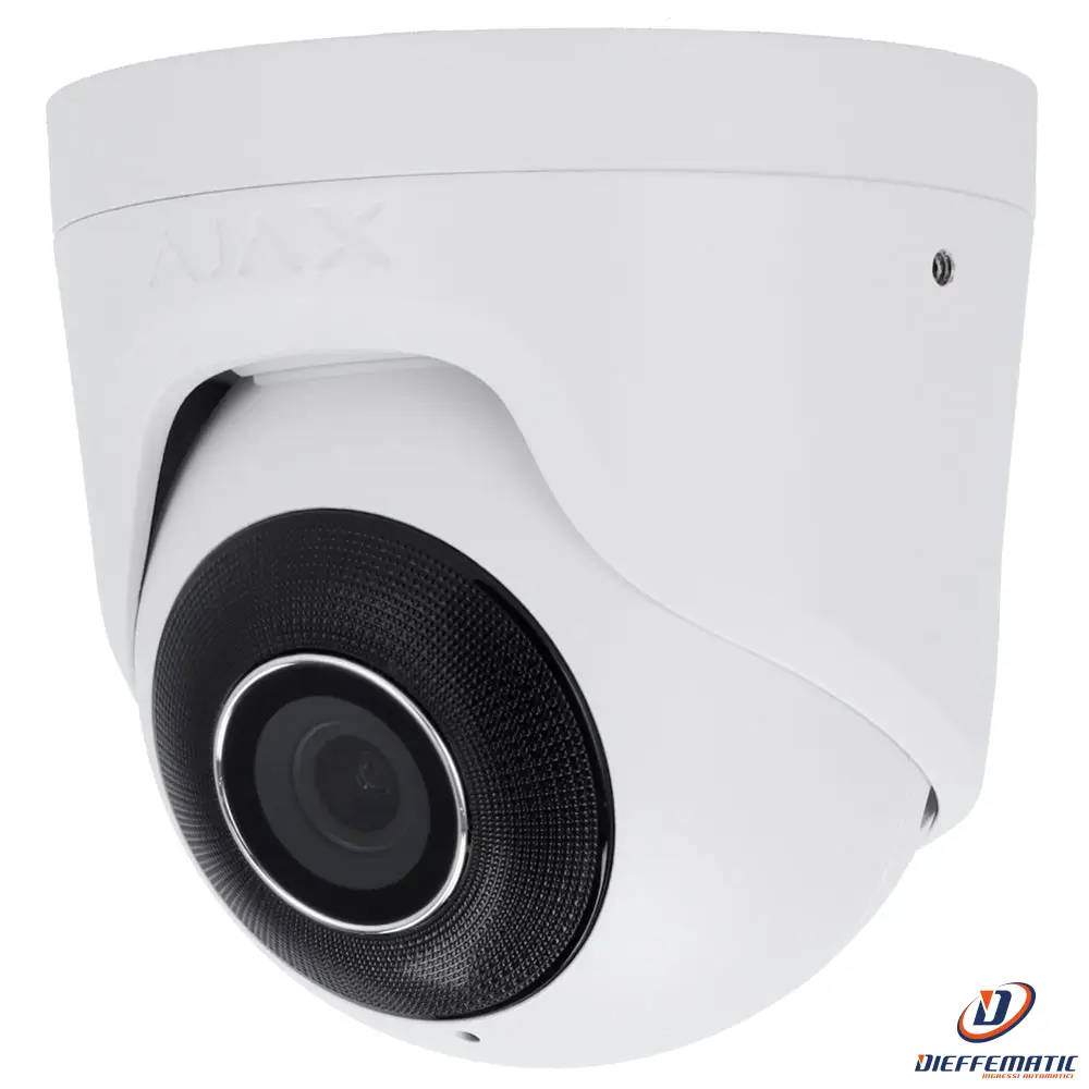 Ajaxcctv Aj-Turretcam-5-0400-W Telecamera Ip Turret 5 Megapixel