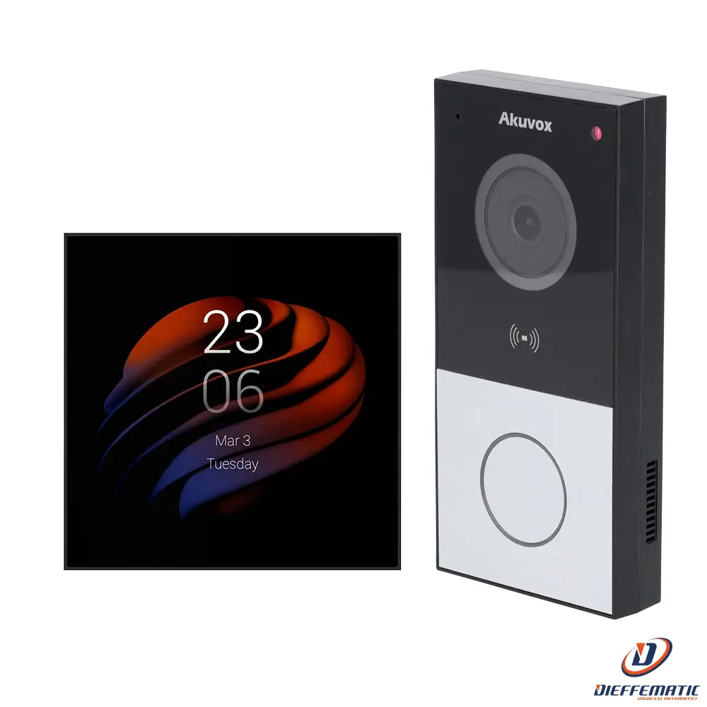 Akubela Ak-Kit-E12Ps51-Poe Kit Di Domotica E Videocitofono Android