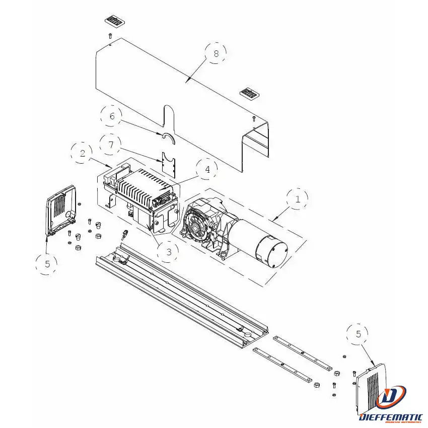 Alimentatore 230v 200w Per El21 Wel M-s-f-e Ditec Entrematic 6al2 Ricambio Porta