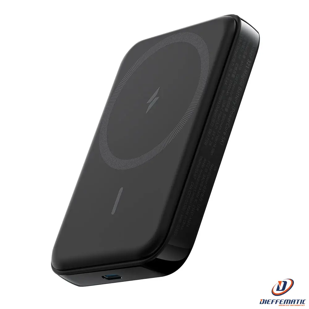 Anker Ank-Mag-Powercore-B Power Bank Magnetica Wireless