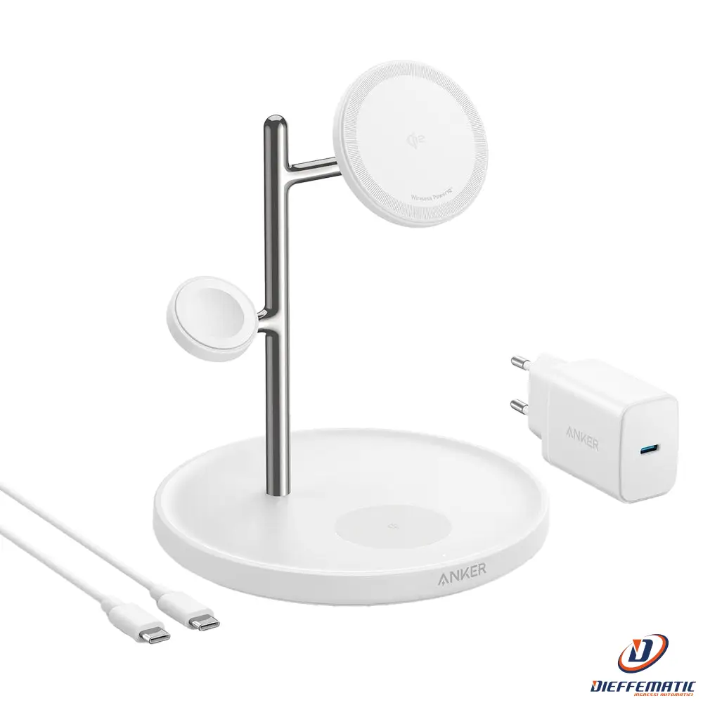 Anker Ank-Swcharger-3-In-1-W Caricabatterie Wireless 3 In 1