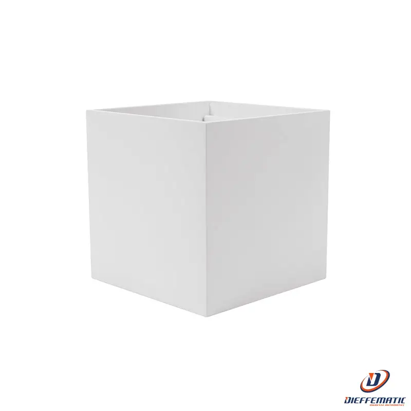 Applique Da Esterno 12W Ac85-265V 100X100Mm Ip44 Col. Bianco Fumo Kd101B