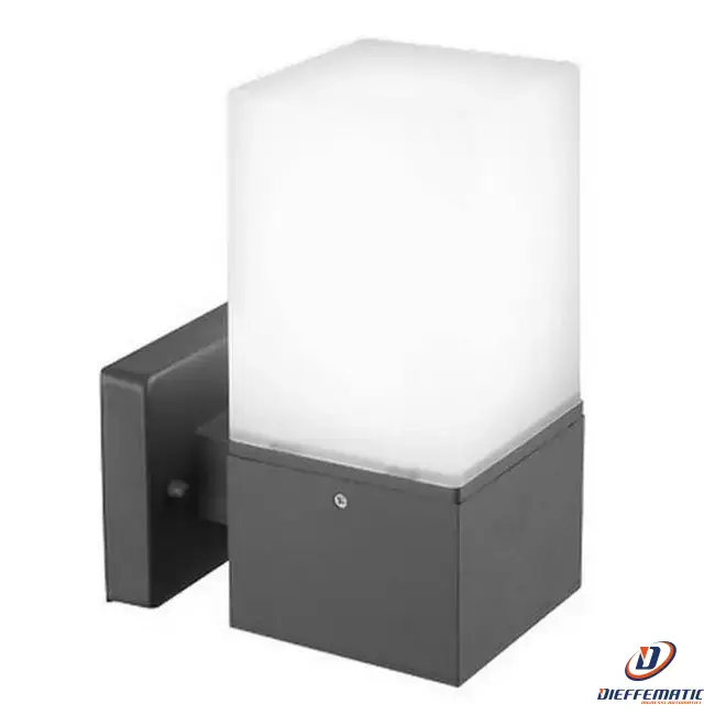 Applique Da Esterno Artemide Grigio Scuro 1Xe27 Ip44 160X215X100Mm Grw2771B