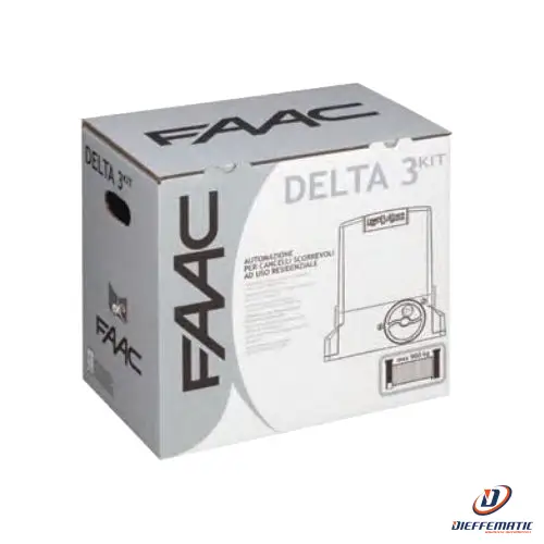 Automazione Per Ante Scorrevoli Faac Delta 3 Start Kit 230V - 741 Safe 10565494