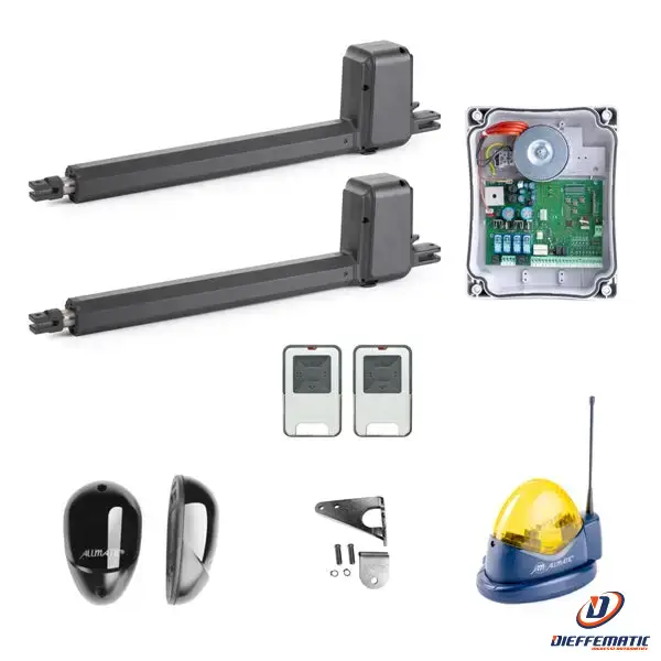 Automazione Per Cancelli A Battente Allmatic Kit Hyper 24vdc 400 Mm K200ap02