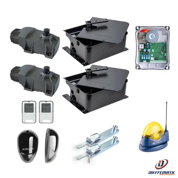 Automazione Per Cancelli A Battente Allmatic Kit Int R/xl 24vdc K200al02 Nuovo