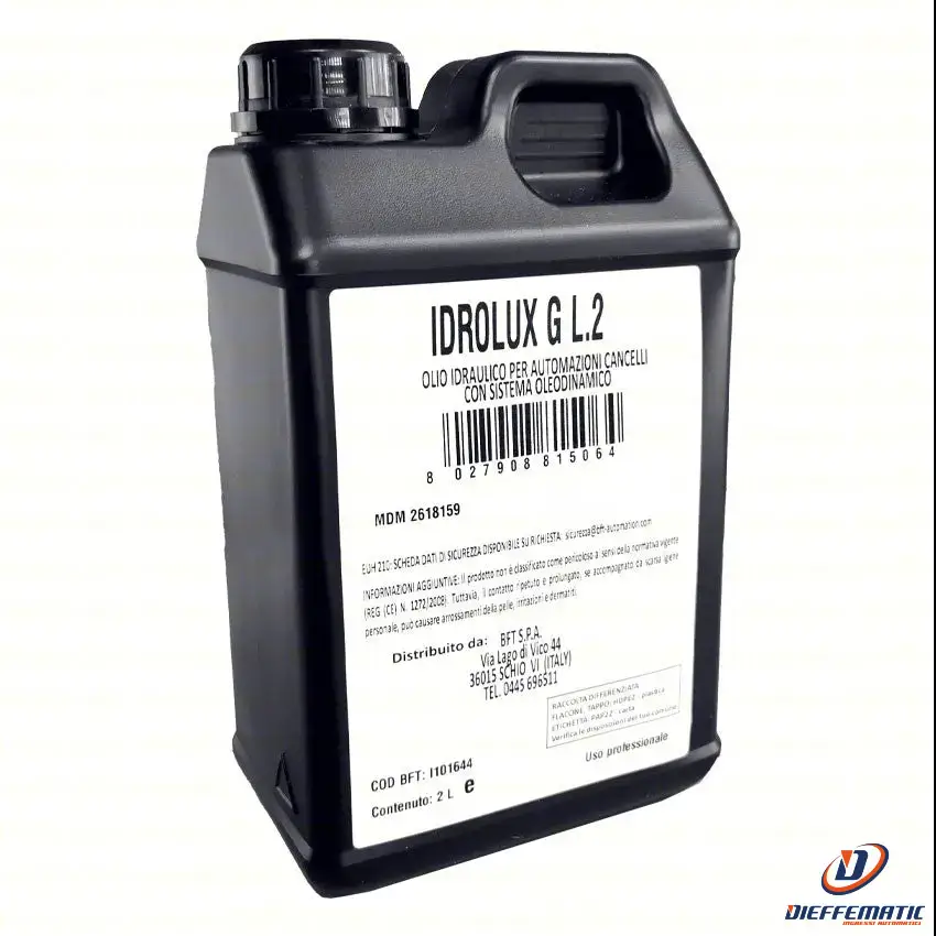 Bft Idrolux 2 Litri Olio Idraulico Per Oro Rad Lux Sub Frog I101644 Ex I101151