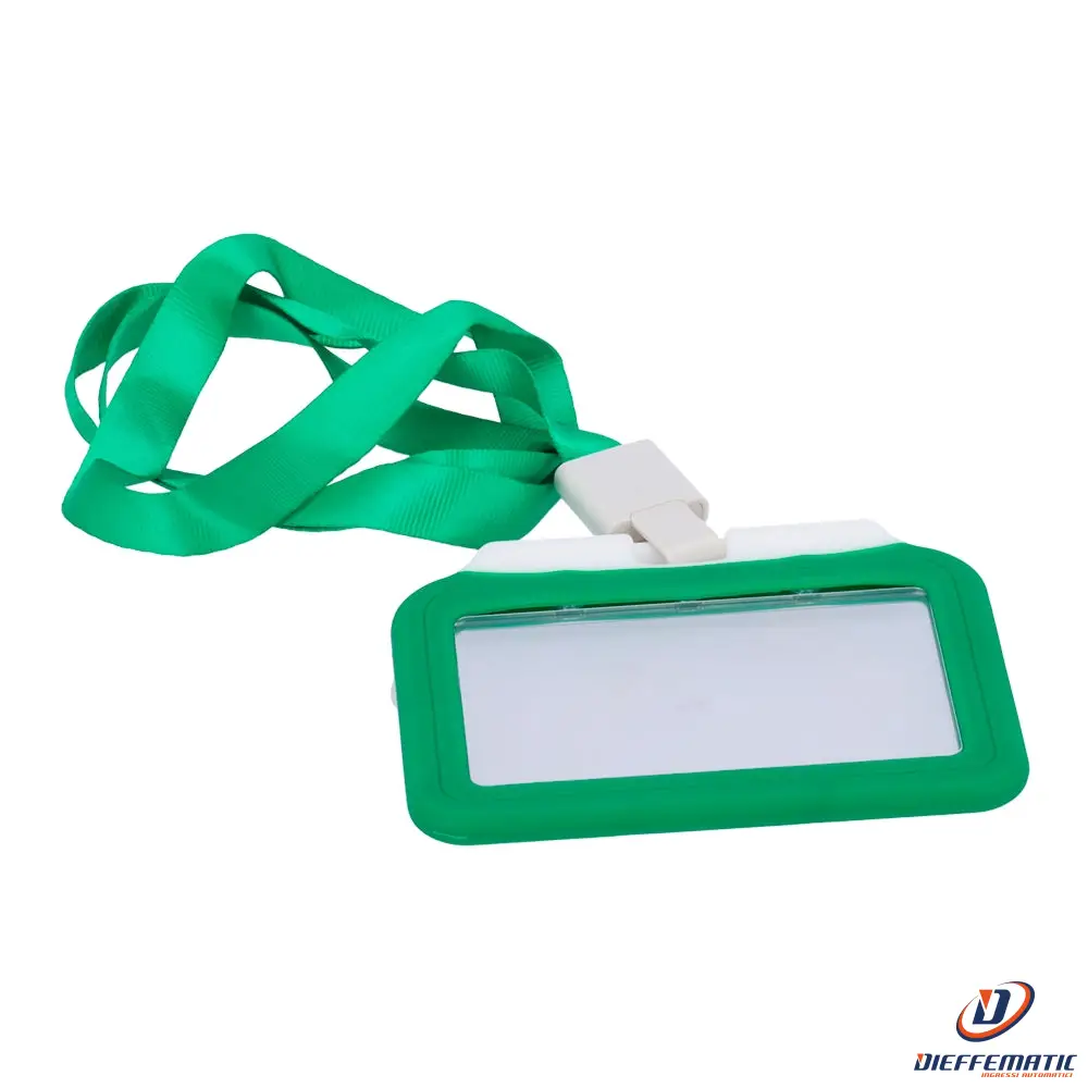Card-Holder-H-Green Portabadge Verde