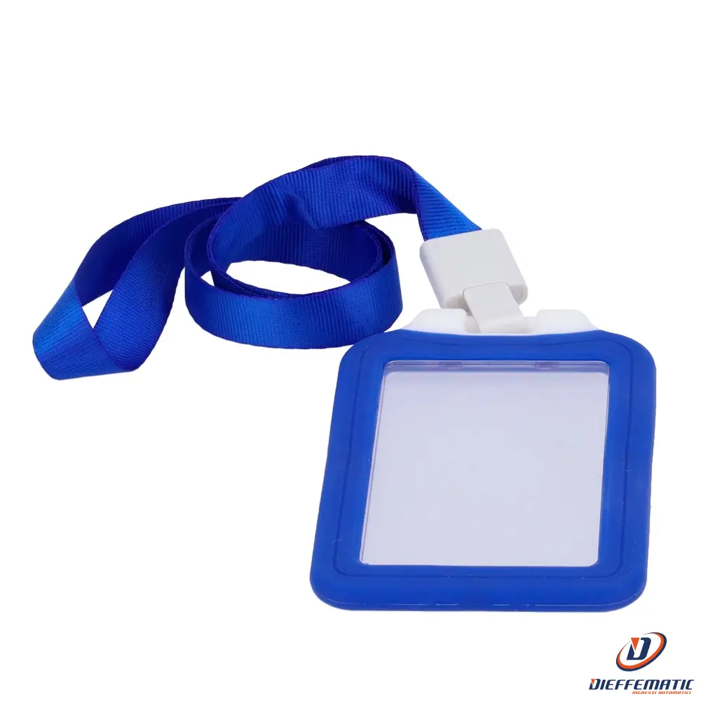 Card-Holder-V-Blue Portabadge Azzurro