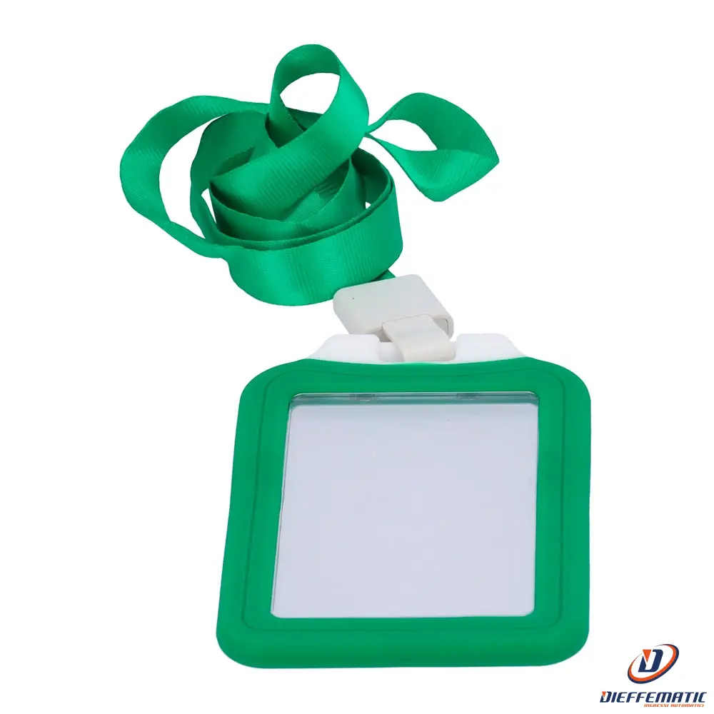 Card-Holder-V-Green Portabadge Verde