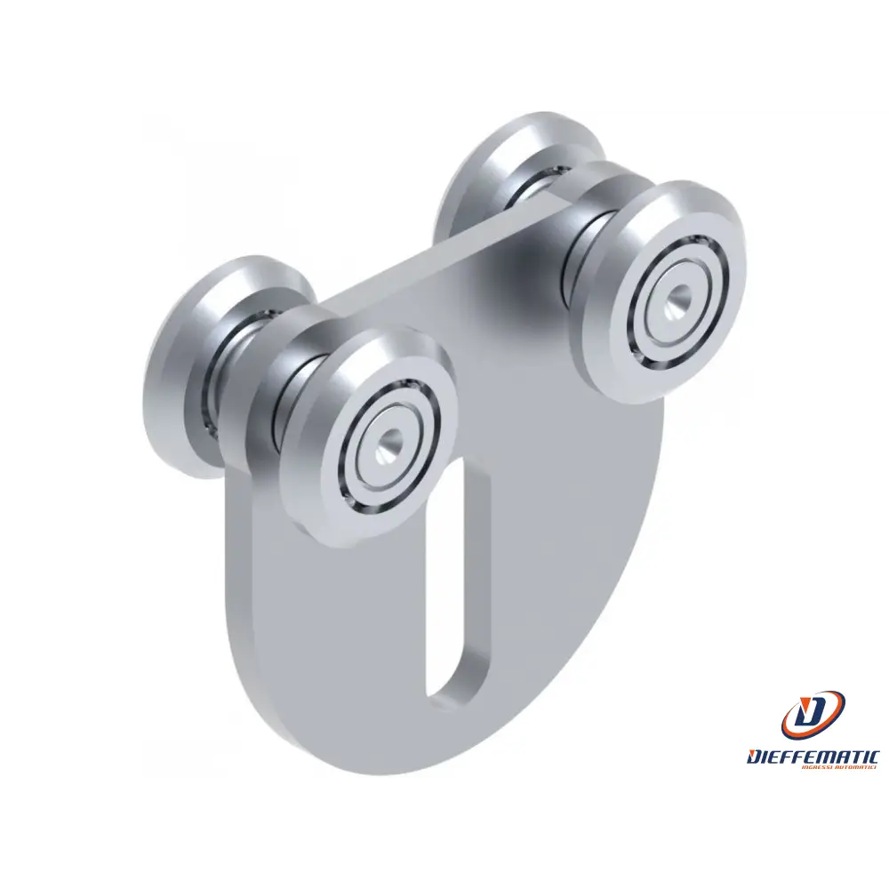 Carrello Zincato 4 Ruote D.24 Mm - Tipo 3 Fac 24.3 Vb3103.024 Automazione Nuovo