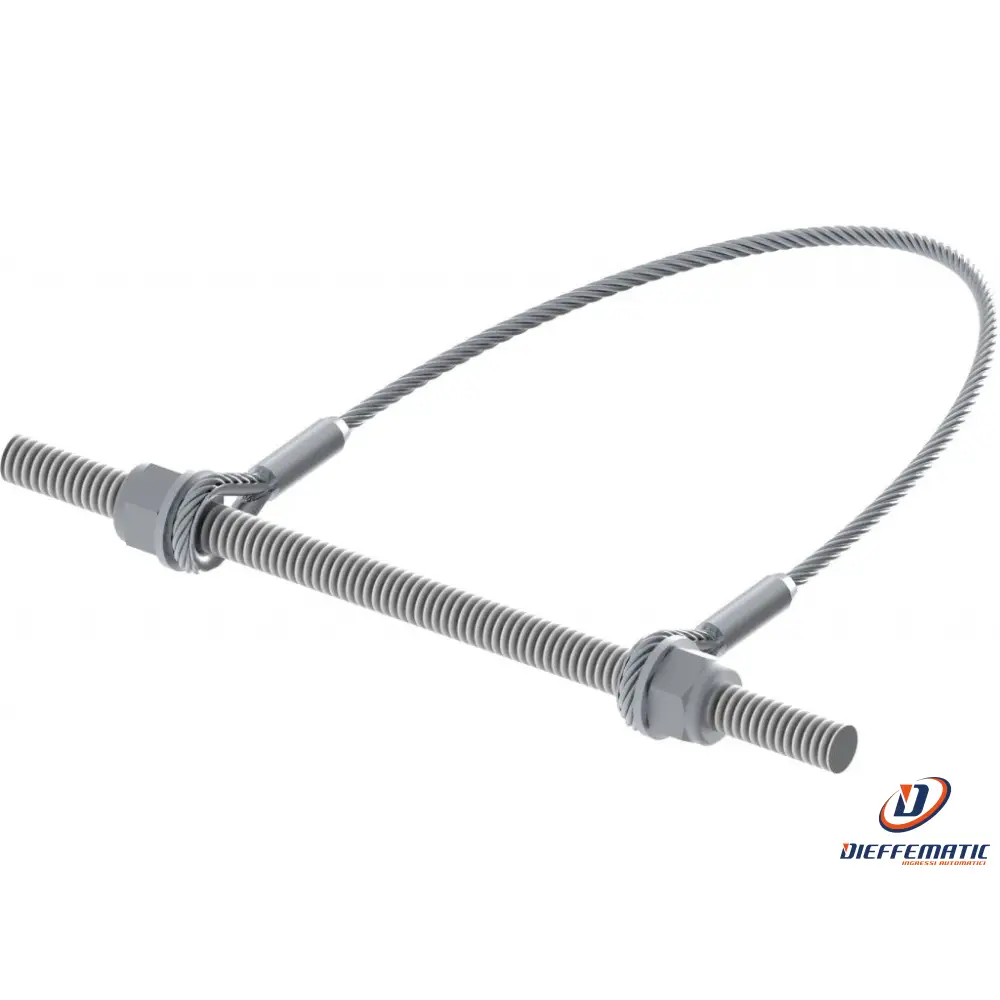 Cavo Antic L=500 D=5 + Barra Filettata M12X200 Fac 239.505B Vc9111.500 Originale
