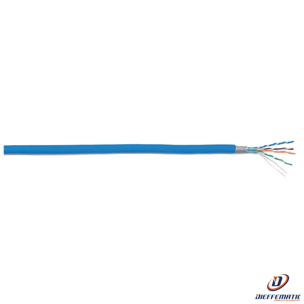 Cavo Di Rete Lan Ftp Cat 5E Doppia Guaina Pvc Ecs Lb-524 /B500 Lfdpr54A24Uxblb05