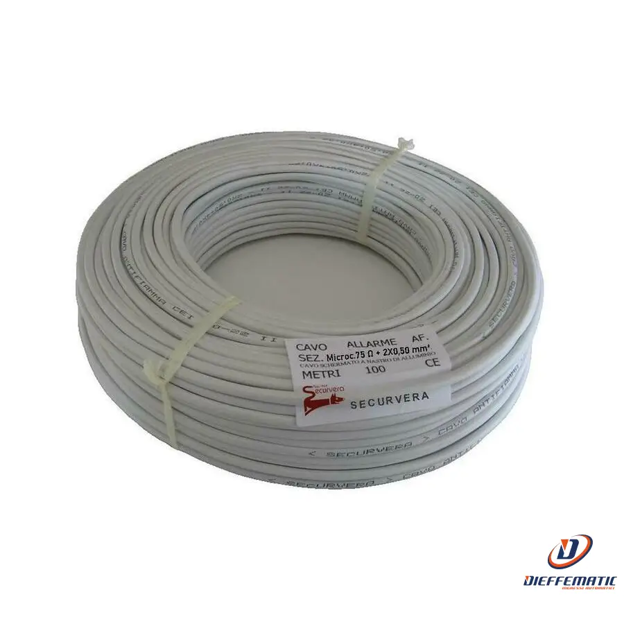 Cavo Microcoassiale Hd 75 Q + 2X0,50 Mm2 Per Tvcc Securvera Sm-M2Cmsaftsb