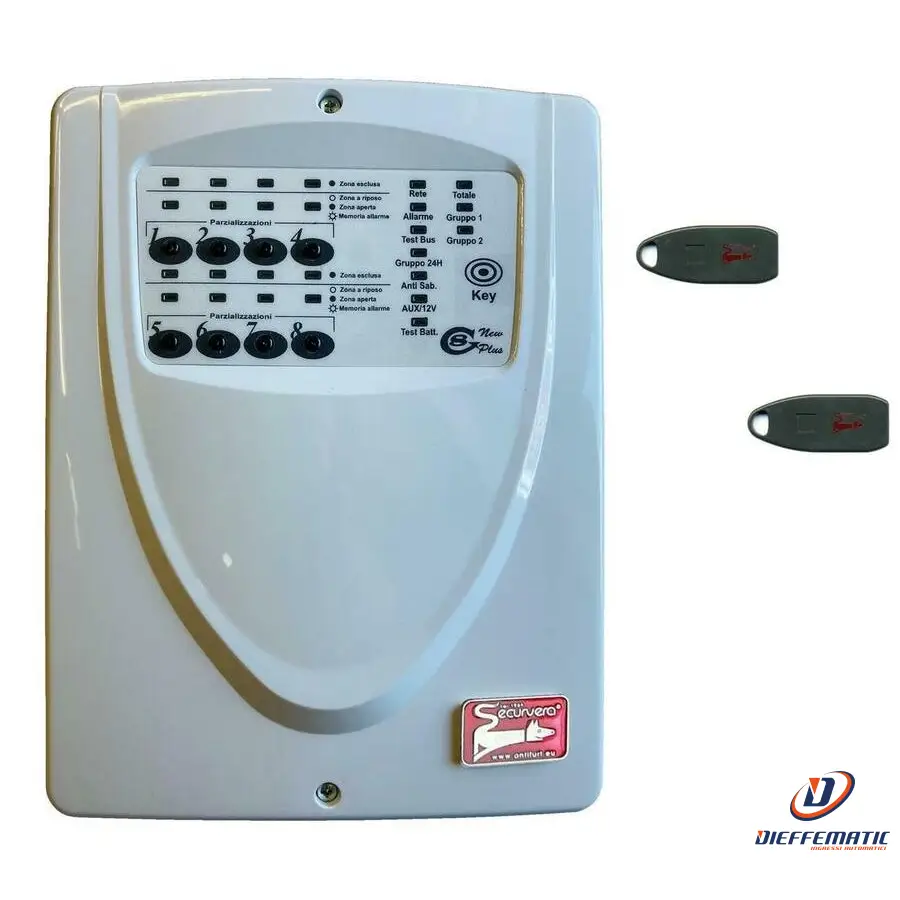 Centrale 8 Zone Programmabili Filo Securvera Sv-G8Pa2Cptzb