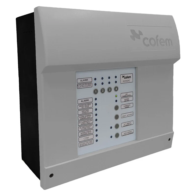 Centrale Iron Con 4 Zone Di Rilevazione Cofem Iron04 Antincendio Sicurezza