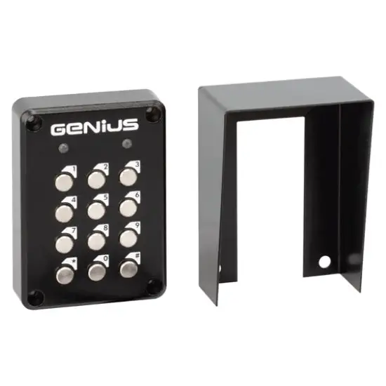 Combinatore A Tastiera Cornice Acciaio Verniciato Genius Ja108 Automazione Nuovo