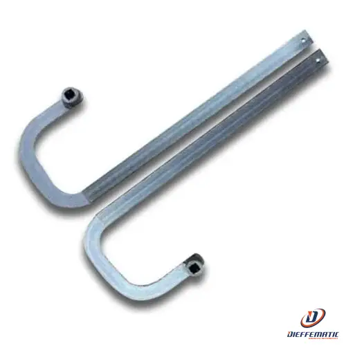 Coppia Di Bracci Curvi Sp.10 Mm Con Bussola 20X20 Mm Benincà Mark.C10 909903035