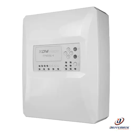 Dmtech Dmt-Fp9000L-4-It Centrale Convenzionale Di 4 Zone
