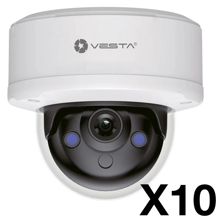 Dome Ip Dual Light Eco Da 4Mp Per Esterno Vesta Ipc-D14-E-Pack10 Sorveglianza