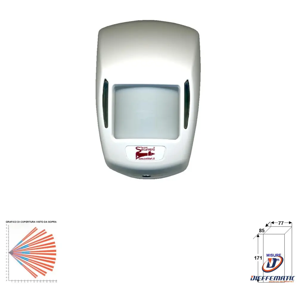 Doppia Tecnologia Grandangolo Interno Rileva Intrusi Securvera Sv-Dtmrmdtgle