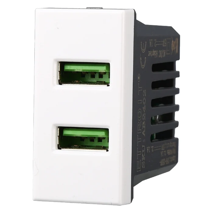 Ettroit Ab2402 Presa Usb 2 Posti 2.1Amh