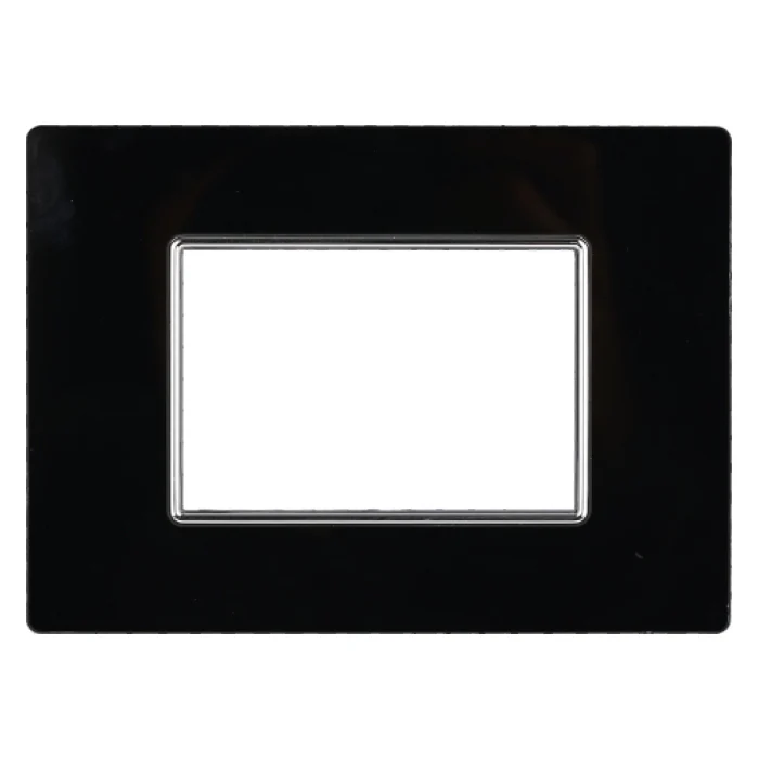 Ettroit An84302 Placca Vetro 3P Nero