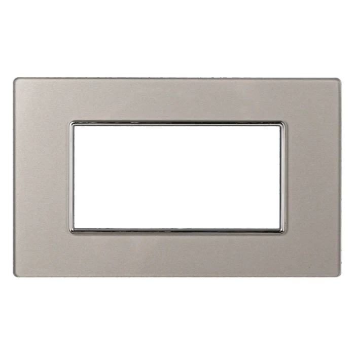 Ettroit An84406 Placca Vetro 4P Silver