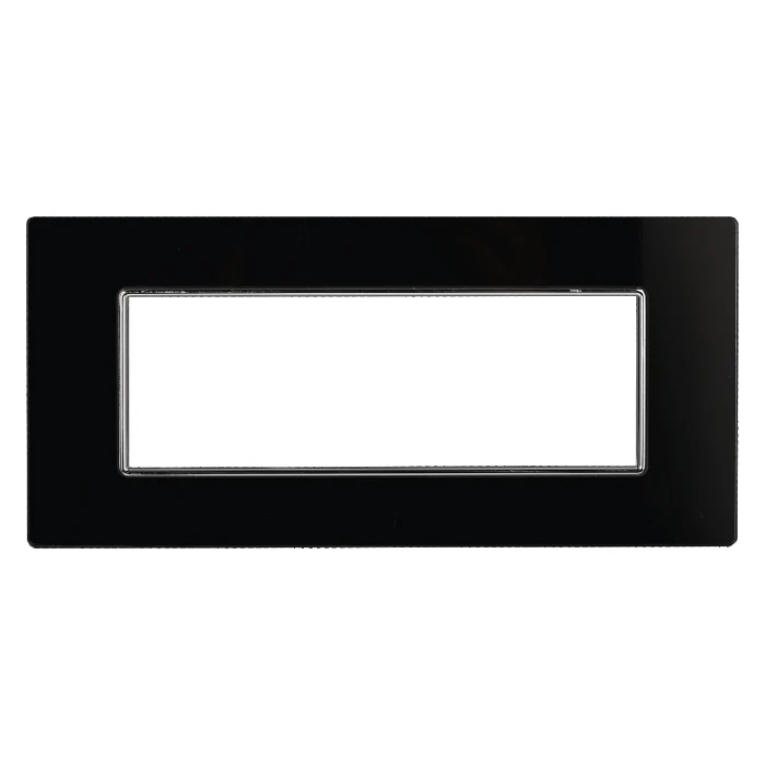 Ettroit An84602 Placca Vetro 6P Nero